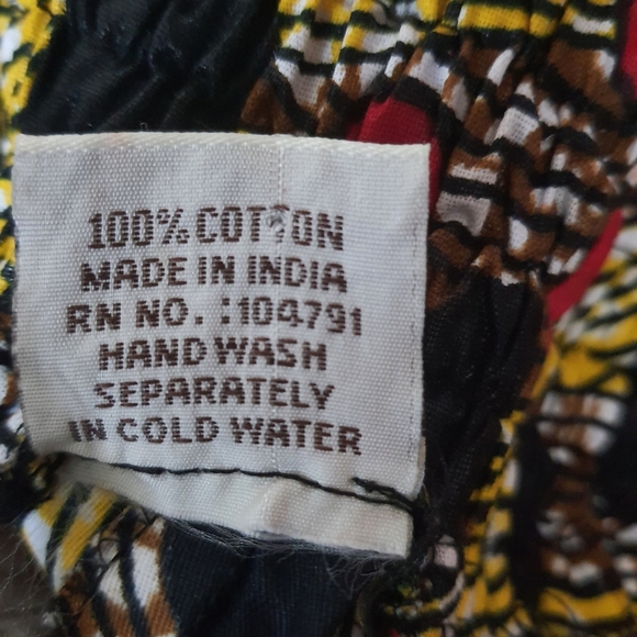 Polka Dot African Print Long Maxi Skirt Elastic Waist🌟 - Picture 3 of 3